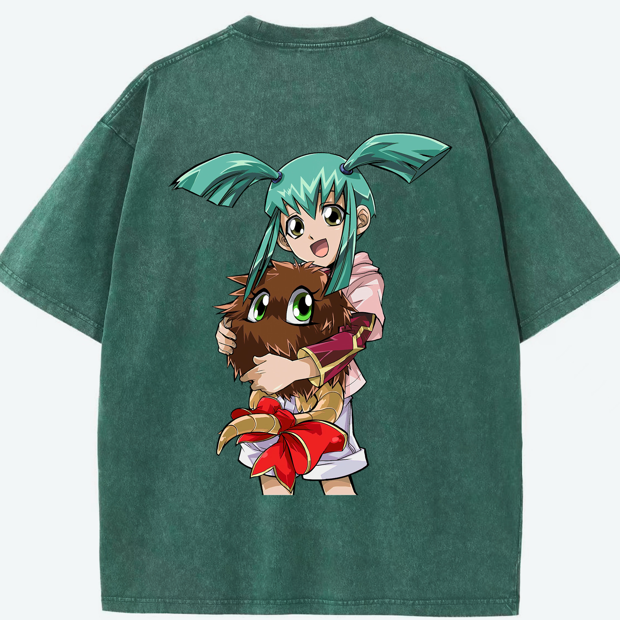 （画像用） 遊☆戯☆王 Yu-Gi-Oh! 綿100% ヴィンテージ風 半袖Tシャツ（背面プリント）